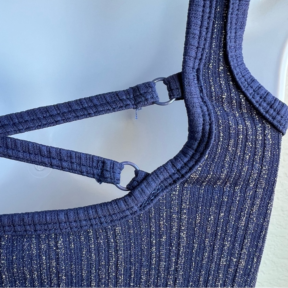 Urban Outfitters Out from Under Navy blue  Sparkle top - Picture 3 of 5